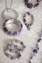 Purple Jewelry Royalty Free Stock Photo