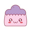 purple kawaii muffin