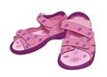 Purple Kids Sandals Royalty Free Stock Photo