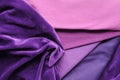 Purple knitwear velours Royalty Free Stock Photo