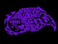 Purple labyrinth design