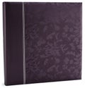 Purple leather photo album cover isolated