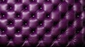 Purple leather seat with stitching in diamond pattern. Generative AI Royalty Free Stock Photo