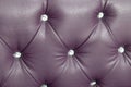 Purple leather sofa background for design. Leather Couch Royalty Free Stock Photo