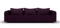 Purple Leather Sofa