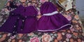 Purple lehnga design