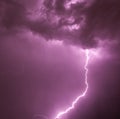 purple lightning storm in arizona