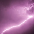 purple lightning storm in arizona