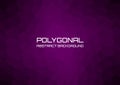 Purple, lilac heart polygonal background and gradient, suitable for valentine`s day. Royalty Free Stock Photo