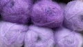 Purple and lilac of wool yarn Royalty Free Stock Photo