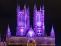 The purple Lincoln Cathedral Royalty Free Stock Photo
