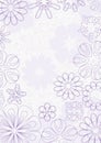 Purple lines flowers grunge background Royalty Free Stock Photo