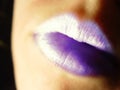 Purple Lips Royalty Free Stock Photo