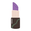 purple lipstick illustration