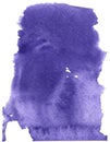 Purple lipstick or paint watercolor on a white background. Royalty Free Stock Photo