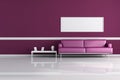 Purple living room Royalty Free Stock Photo