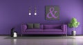 Purple living room