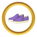 Purple loafers icon