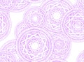 Purple Magic Circle Seamless Wallpaper Background. Royalty Free Stock Photo
