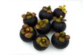 The purple mangosteen Garcinia mangostana