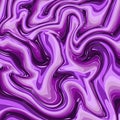 Purple marble or ink pattern. Wavy stripes colorful bright painted vector background. Abstract fashion texture.