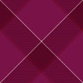 Seamless diagonal plaid pattern in purple, maroon, burgundy and cream Royalty Free Stock Photo