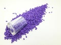 Purple masterbatch granule