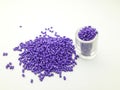 Purple masterbatch granule