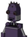 Purple Mech With Dome Head And Happy Mouth And Red Eyed And Three Dark Spikes