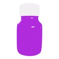 Purple Medicine bottle object illustration graphic design art