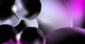 Purple metal ball background with bright gradient and blur effects Royalty Free Stock Photo