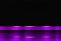 Purple metal banner on black carbon fiber. metal background.