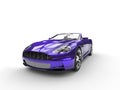Purple Metallic Sports Car - Front View