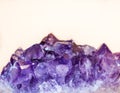Purple mineral amethyst