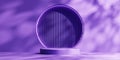 Purple minimal podium for product display background 3d rendering