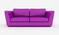 Purple modern couch