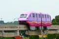 Purple monorail Royalty Free Stock Photo