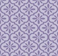 Purple Moroccan Floral Tile Seamless Pattern