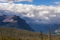 Purple Mountains next to Lower Two Medicine Lake Royalty Free Stock Photo