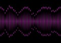 Purple music equaliser