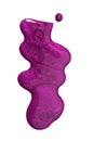 Purple nail enamel spill Royalty Free Stock Photo