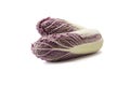 Purple napa cabbage on white. Purple chinese cabbage isolated on white background. Red Napa, Chinese Cabbage