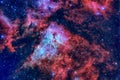 Purple nebula in outer space. Elements of this image furnished by NASA