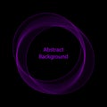 Purple neon circle. abstract vector illustration. eps 10 Royalty Free Stock Photo