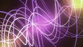 purple neon lines light pack isolated on black and Colorful glowing lines or borders collection isolated on dark blue