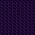 Purple neon stars, violet periodic seamless pattern