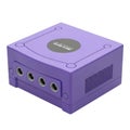 Purple nintendo gamecube console Royalty Free Stock Photo