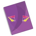 Purple notebok icon