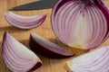 Purple Onion Cut in four pieces