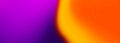 Purple and orange grainy gradient abstract background. Wide violet and orange banner with grunge noise texture. Blurred Royalty Free Stock Photo